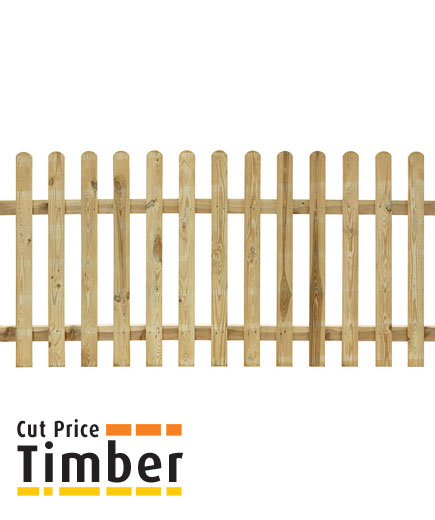 Round Top Palisade Fence Panels