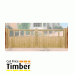 Quorn Wooden Driveway Garden Gates
